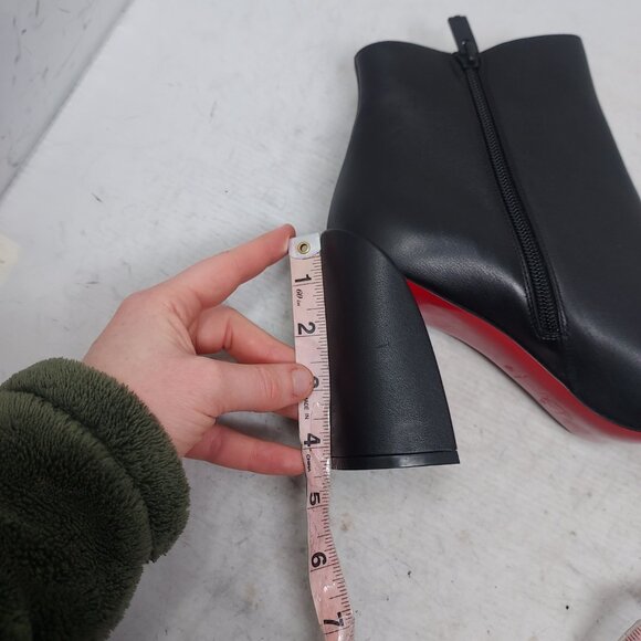 Christian Louboutin Black Turela Leather Ankle Boot - Picture 12 of 12